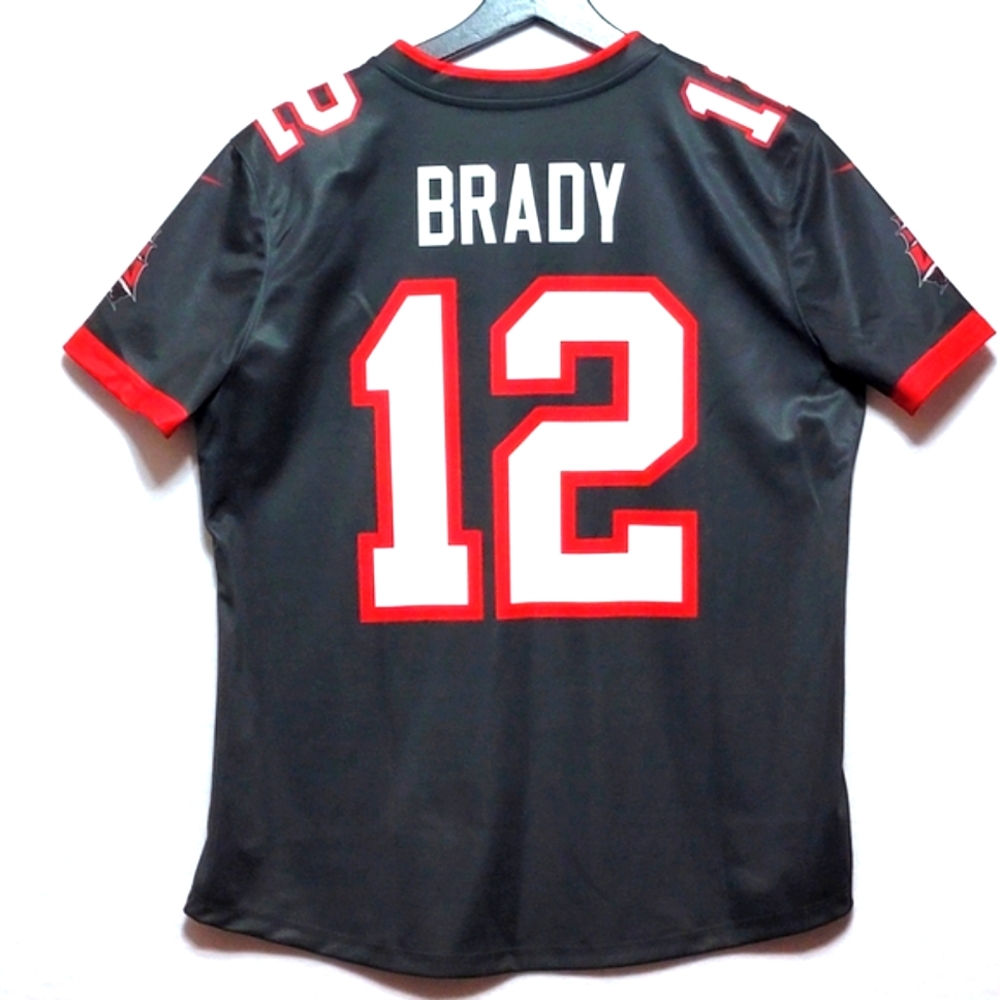 Nike DRI-FIT Tom Brady Buccaneers Black and Red Jersey Men's SIZE M. #764